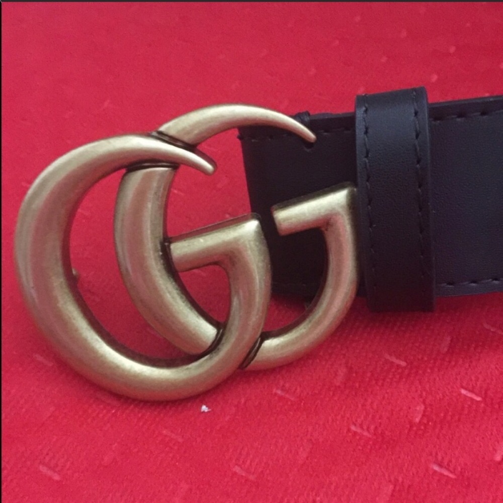 Black large GG belt